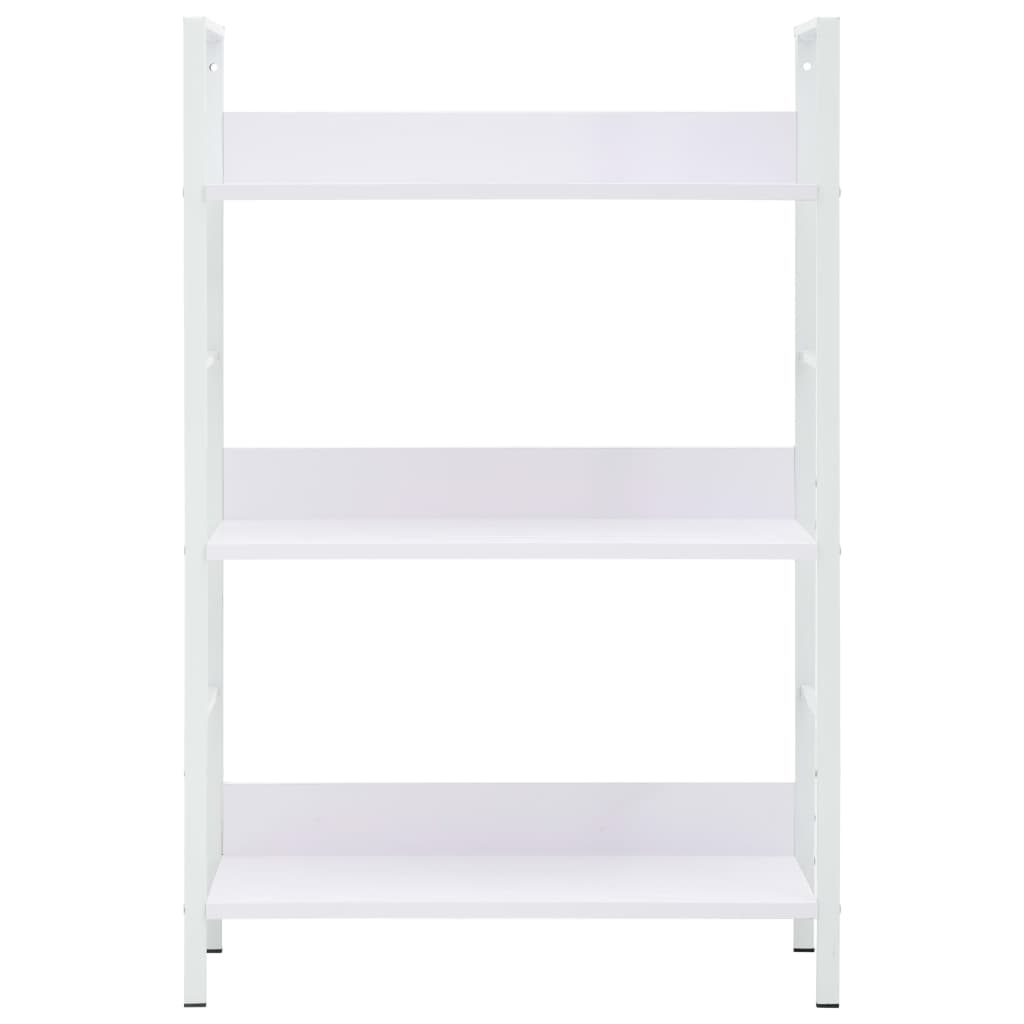 288220 vidaXL 3-Layer Book Shelf White 60x27,6x90,5 cm Chipboard