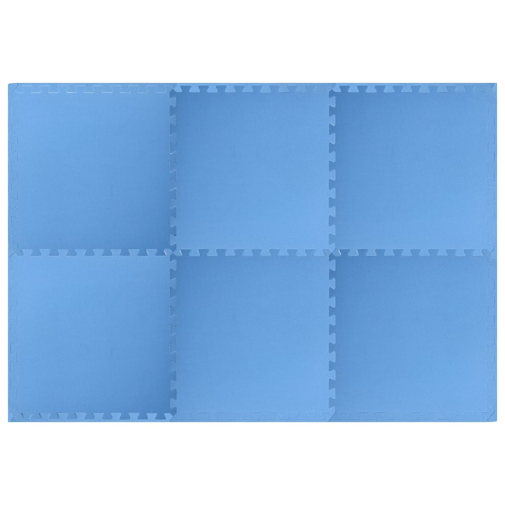 vidaXL Килимки для Підлоги 6 шт Синій 2,16 м² Спінений ЕВА