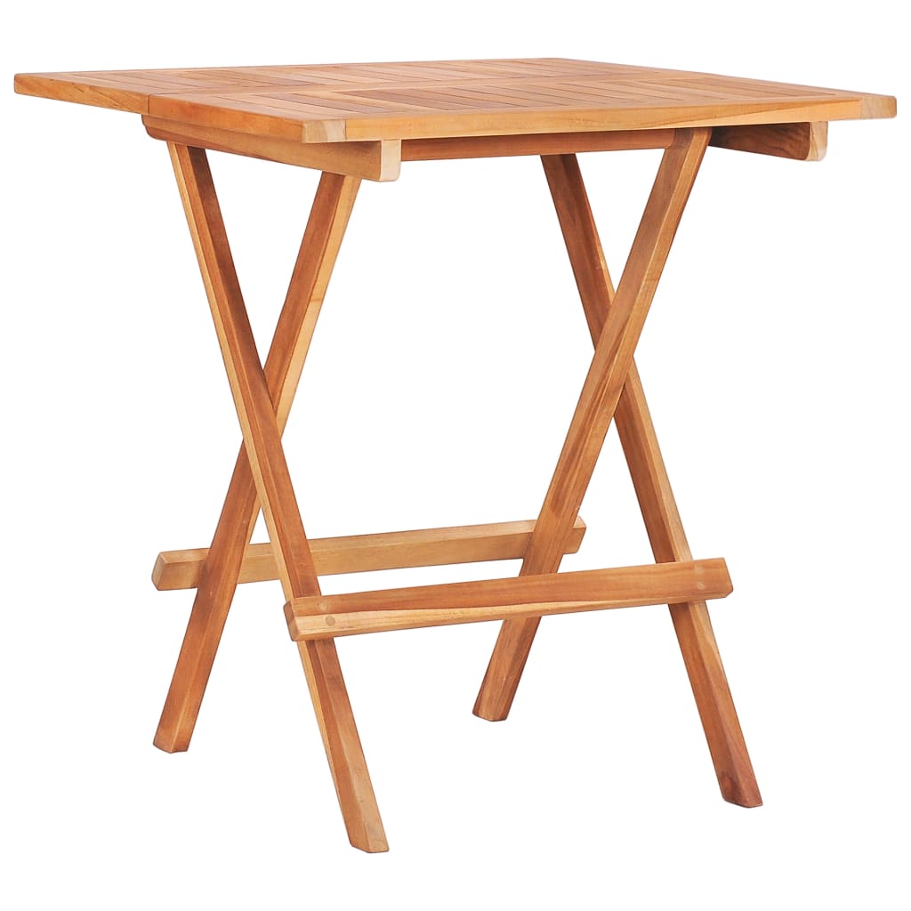 vidaXL Розкладний столик для бістро 60x60x65 см Масив тикового дерева