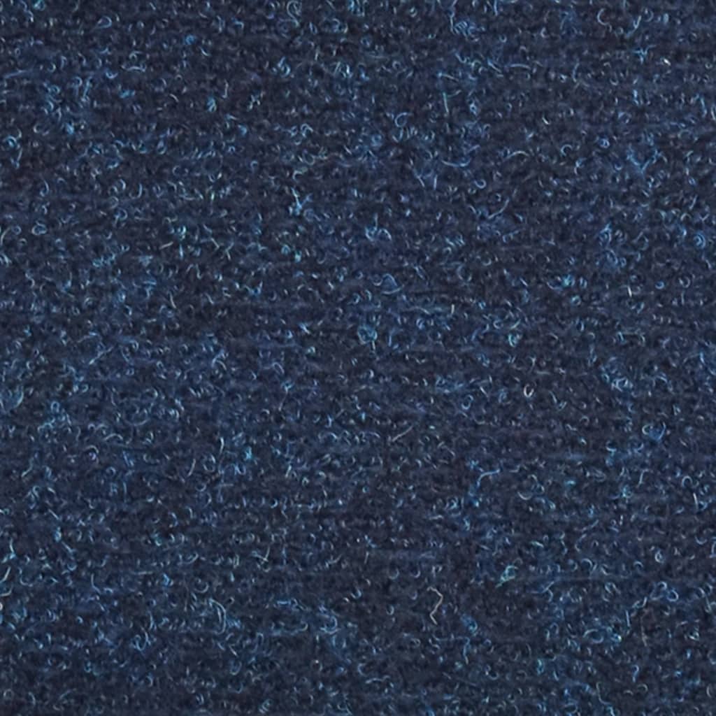 vidaXL Самоклеючі Сходові Килимки 15 шт Темно-Синій 56x17x3 см