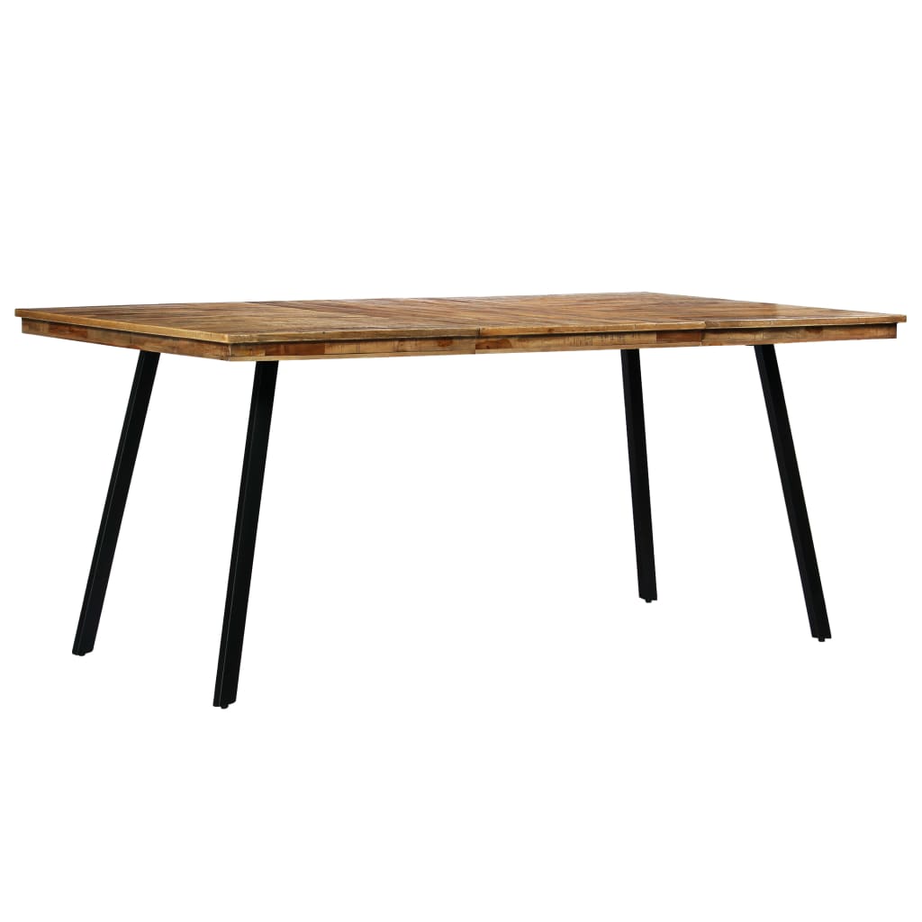 vidaXL Обідній стіл 180x90x76 см Відновлене тикове дерево і сталь