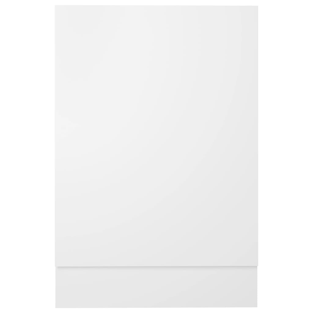 802554 vidaXL Dishwasher Panel White 45x3x67 cm Chipboard