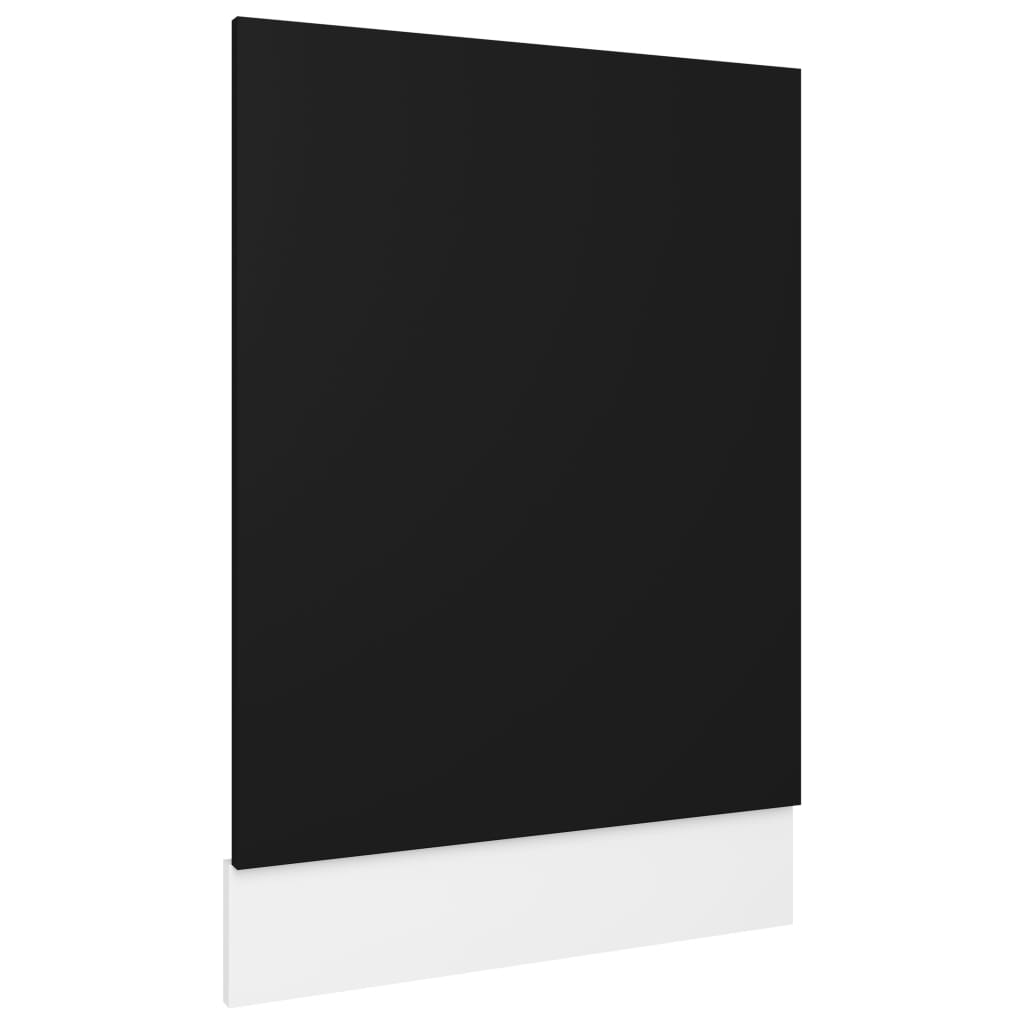 vidaXL Панель для Посудомийної Машини Чорний 45x3x67 см ДСП