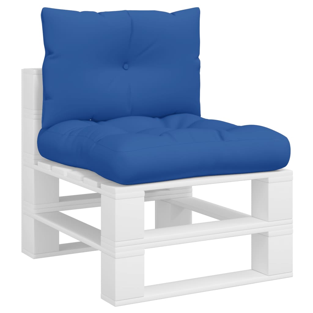 vidaXL Подушки для дивана з піддонів 2 шт Яскраво-синій Тканина