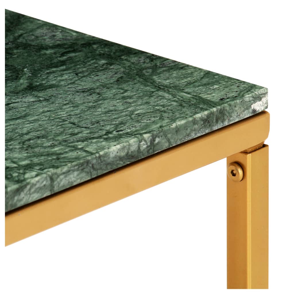 vidaXL Журнальний столик Зелений 60x60x35 см Натуральний камінь