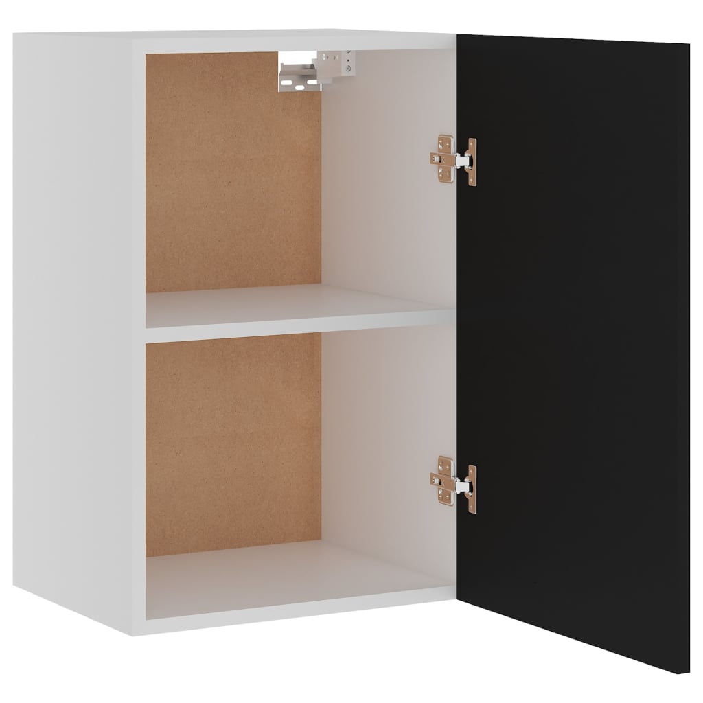 801253 vidaXL Hanging Cabinet Black 39,5x31x60 cm Chipboard